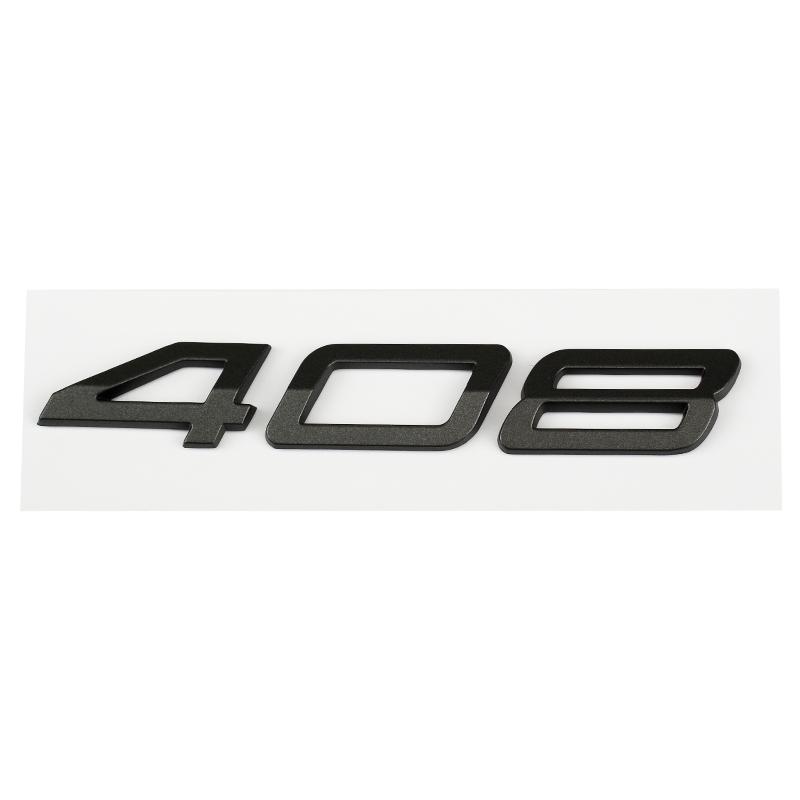 Auto 3D ABS Buchstaben Logo Aufkleber Für Peugeot 208 308 408 508 408X 508L 2024 2025 Auto Kofferraum Alphabet Emblem Abzeichen Aufkleber