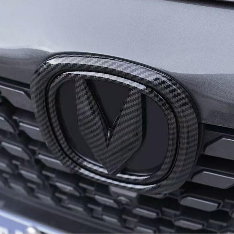 For Changan UNI-T UNIT Accessories 2020 2022 2023 Car Steering Wheel Logo Front Rear Logo Sticker Decor Cover Trim Anti Scratch