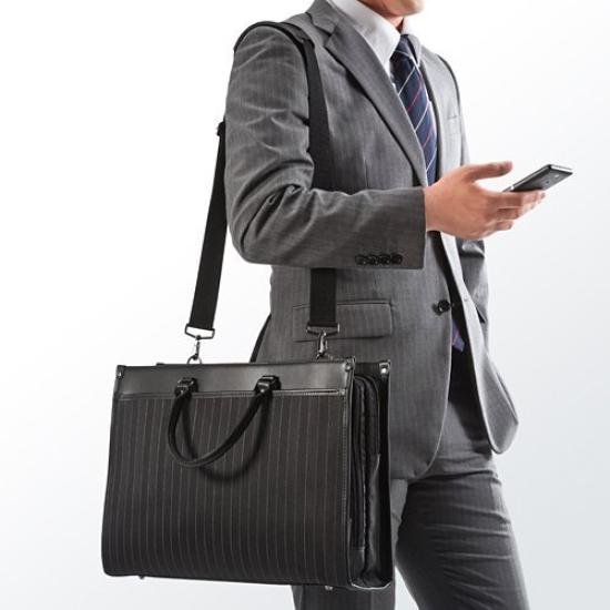 Sanwa Direct Business Bag Double Size Handbag Shoulder Commuting Compatible 200-BAG088