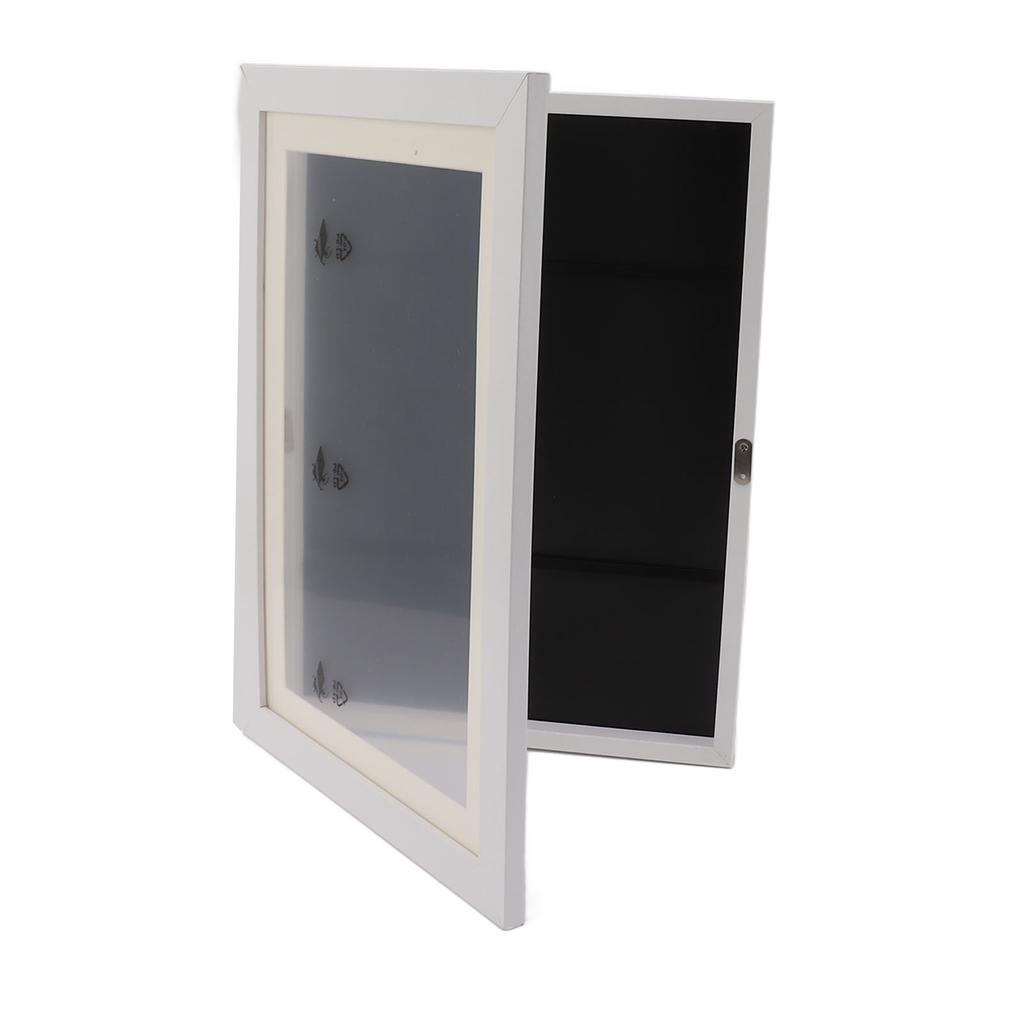 Kids Art Frame Density Board PS Magnetic Front Opening Changeable Artwork Display Frame Holds 50PCS Pictures for Crafts