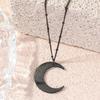 New fashion Islamic Muslim Moon Rune Stainless Steel Pendant Necklace for Men and Women Simple Religious Jewellery Gift