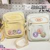 JIAERDI Harajuku Pink Itabag Messenger Bag Women Transparent Nylon Chic Casual Crossbody Bags Female JK Anime Pain Bag Aesthetic