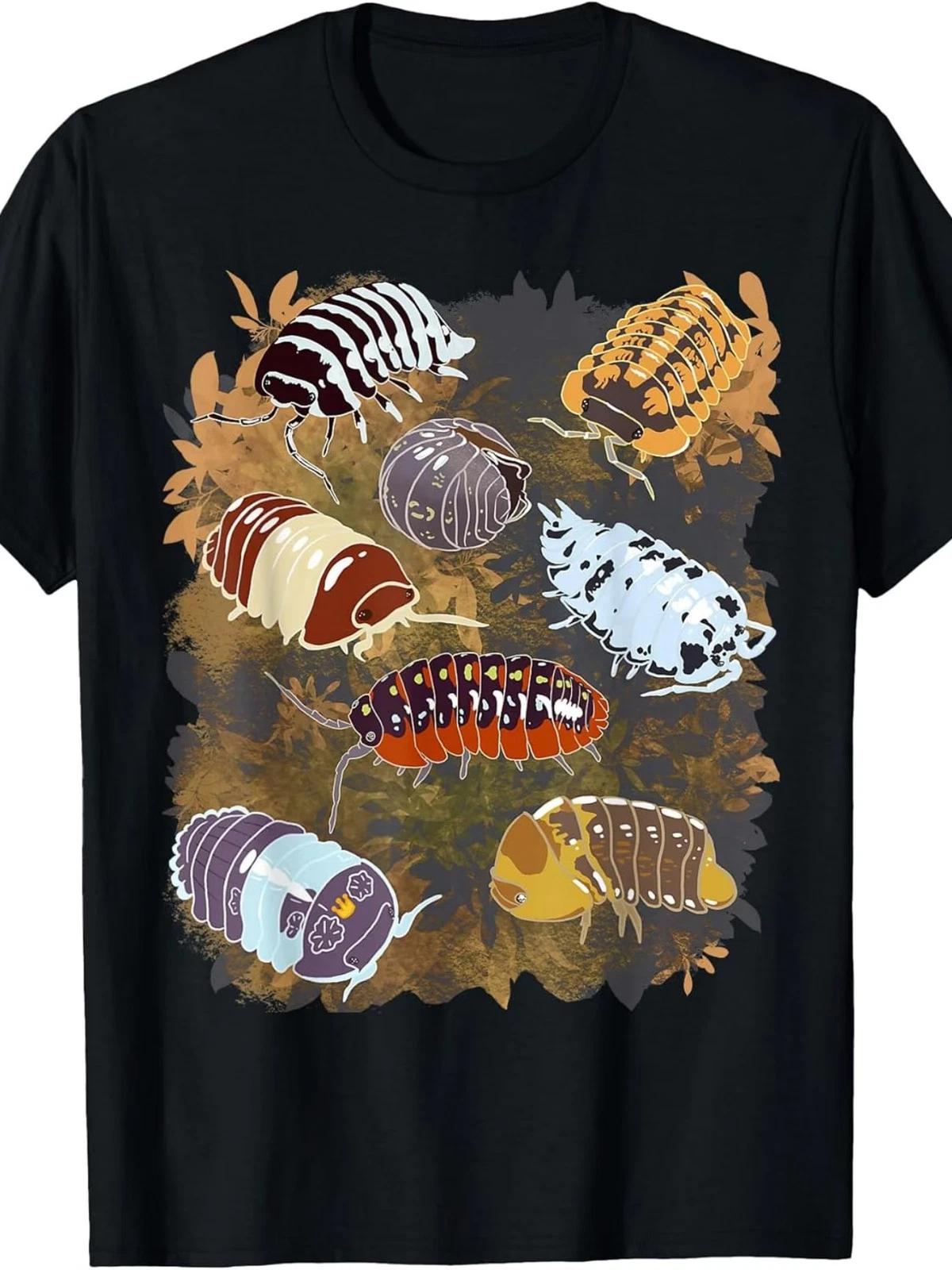 Isopod Collection Unisex Retro Isopod Creature Graphic T-Shirt - Heavyweight Pur 3XL