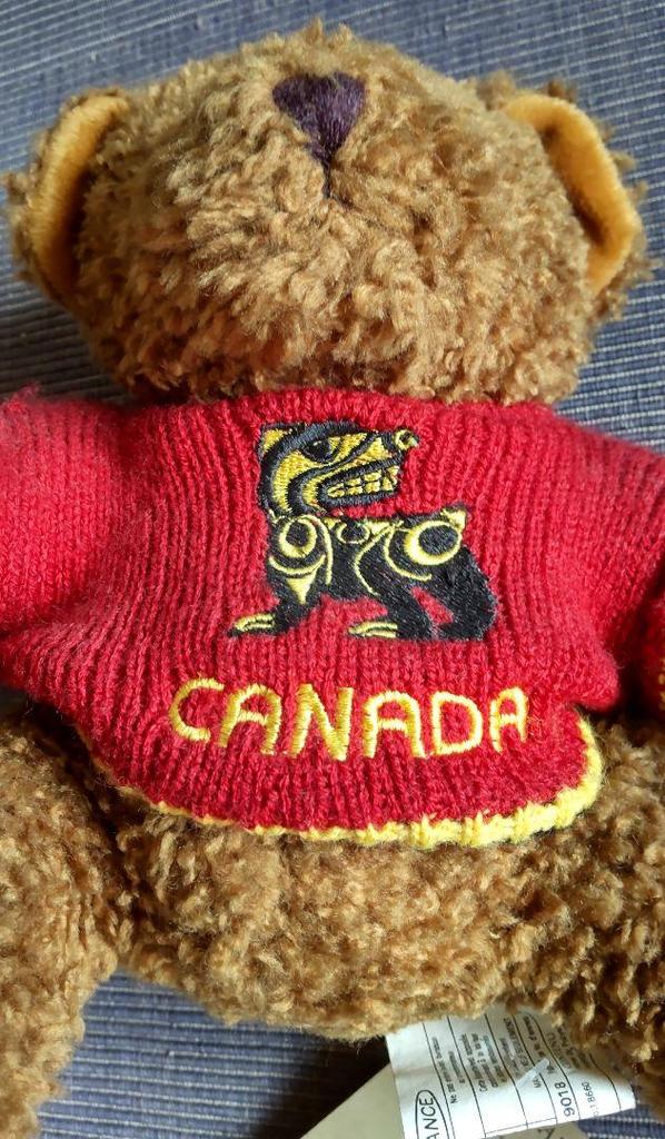 [USED] Northwest Coast Canadian Indian Bear Cub Teddy Bear