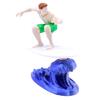 Realistic 3D Printed Inertial Surfing Athlete Sculpture Dashboard Decoration Perfect For Car Enthusiasts And Home Display