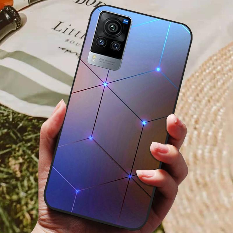 For Vivo X60 Pro Global Version Case Cat Wolf Painted Soft Silicone Phone Cases for Vivo X60 Pro Back Cover X60Pro V2046 Coque