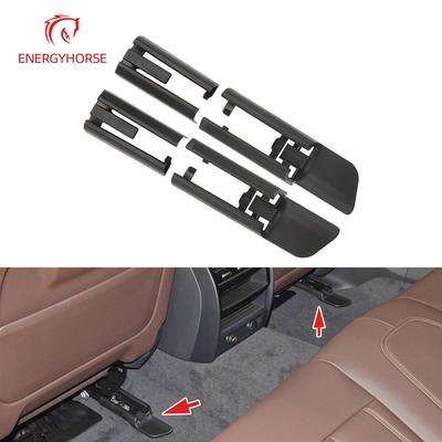 Black ABS Car Seat Rail Trim Cover Sliding Track Bonnet Front Rear Left Right For BMW G30 G11 G12 F15 F16 5 7 Series
