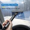 2in1 Auto Multifunktions Schneeschaufel Anti-Beschlag Reinigung Windschutzscheibe Schneeräumschaufel Reinigungsglasbürste TPU Winter Schneebürste Schaufelwerkzeug