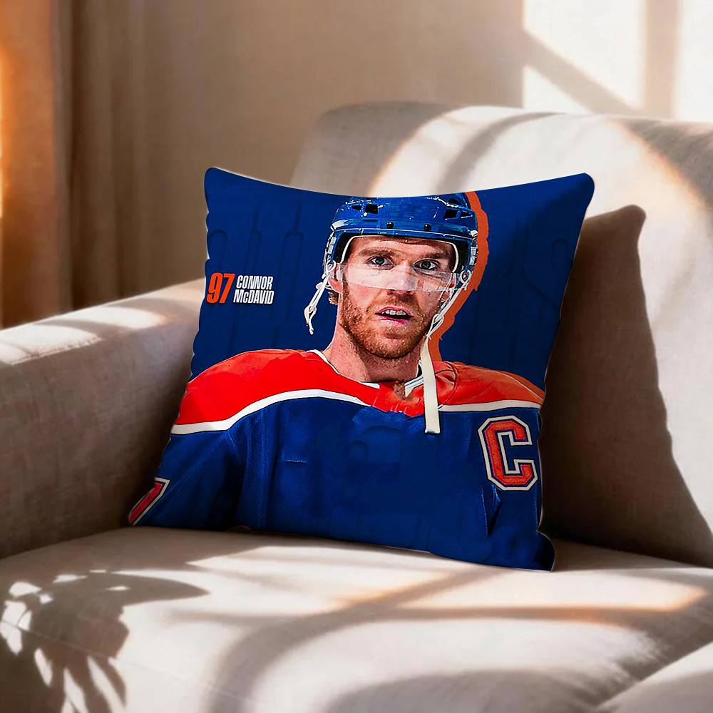 Ice HockeyConnor MMcDavid Pillow Case Pattern Printed Pillowcase For Living Room Sofa Cushion Cover