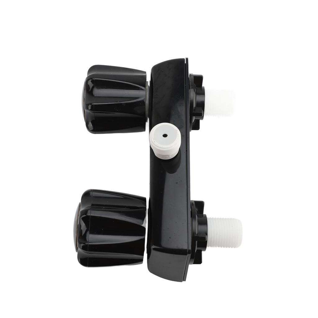 RV Shower Faucet   Temperature Control Compact RV Shower Valve Diverter with 2 Knobs for Motorhome Campervan