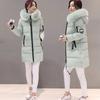 Mode Reißverschlusstaschen Design Übergröße Jacke Damen Winter Kragen Mit Kapuze Parka Kleidung Elegant Schlank Warm Dick Damenmantel