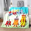 1pz Coperta Stampa Numberblocks, Coperta Leggera per Divano, Letto - Morbida e Calda, Regalo per Tutte le Stagioni come Natale, Halloween