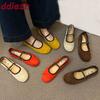 Fashion Fashion Round Toe Ladies Mary Janes Flats Shoes Soft Female Slip On Footwear Shallow Women Flats With Shoes