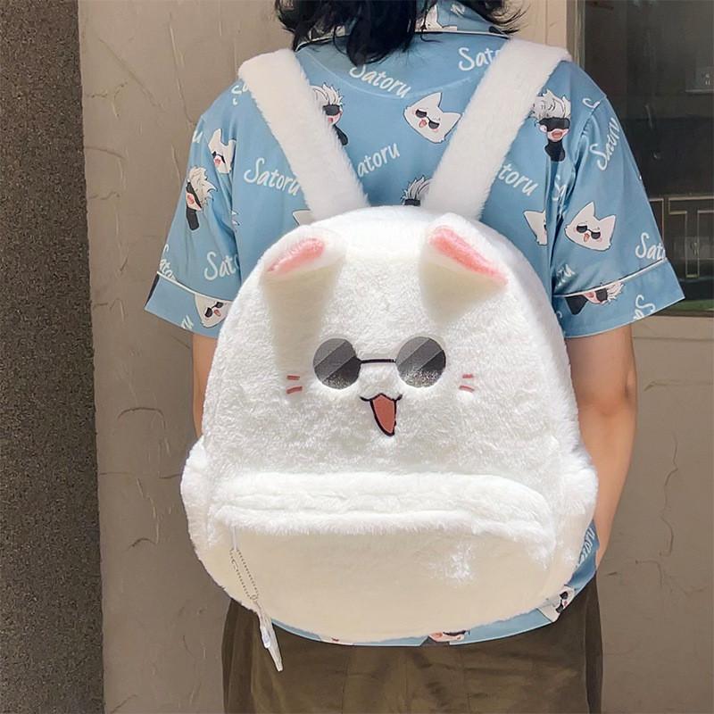 Kaisen Jujutsu Cartoon Plush Backpack Cute Girl Going Out Supplies Decorative
