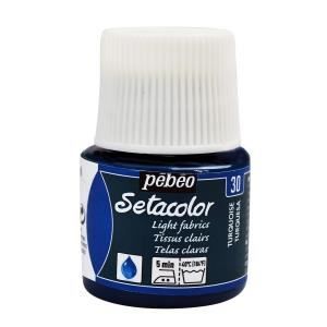 Fabric Paint - PéBéo - Sétacolor - Turquoise - 45 Ml - Matte Finish