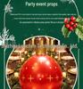 PVC Inflatable Striped Meteor Snowflake Christmas Ball Ornament for Outdoor Parties
