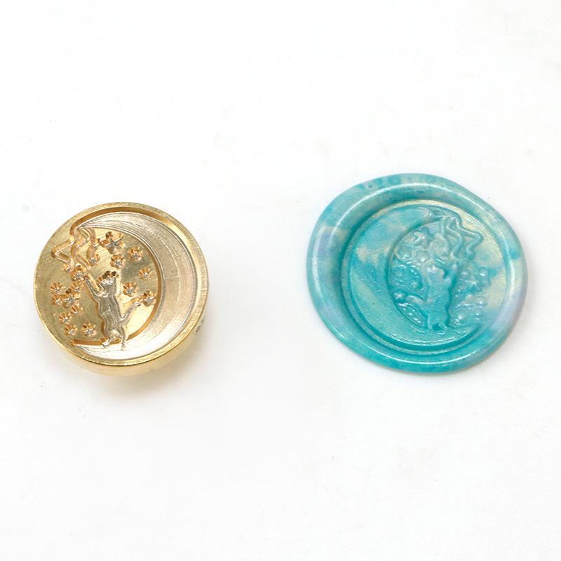 Animal Wax Seal Stamp - Copper Head for Handmade Invitations & Envelopes 25mm