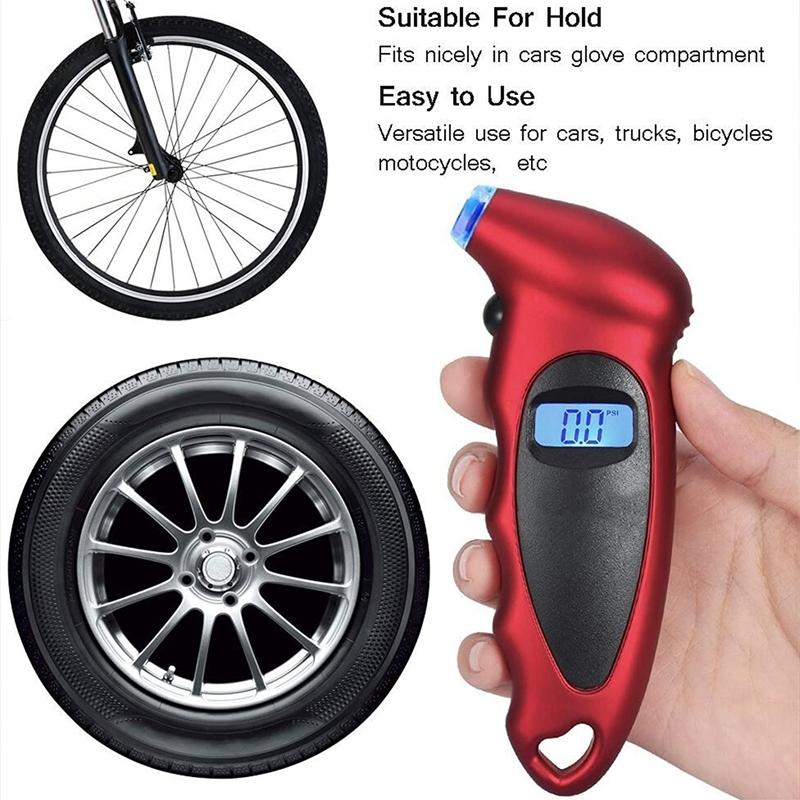Digital Car Tire Pressure Gauge Monitor Backlight High-precision Tire Pressure Monitor Tyre Air Pressure Gauge Meter LCD Display