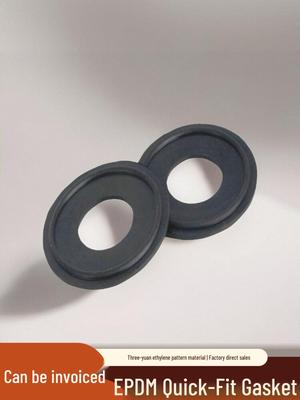 Quick-install EPDM Round Gasket Seal Chuck Clip, Acid & Base Resistant
