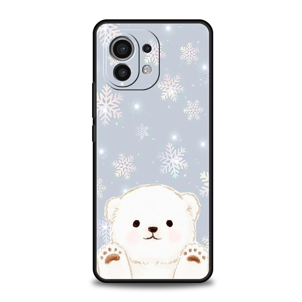 

polar bear Phone Case For Xiaomi 17 14 15 13 14T 13T 12T 11T Pro 12 11 Lite Poco X7 X5 X3 NFC F7 F6 Soft Cover Xiaomi 12T Pro