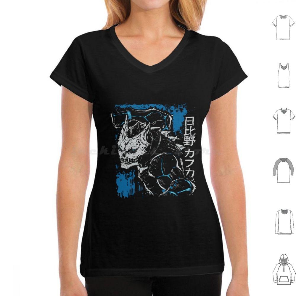 Kaiju Kafka Hibino T Shirt 6xl Cotton Cool Tee Kafka Hibino Kaiju Kaiju No 8 Silhouette Figure Sketch Defense Force Dark Blue
