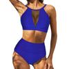 High Waist Bikini Set for Women 2025 Summer Two Pieces Solid Color Hollow Out  Sexy Swimsuit Beach Bathing Suit Swimwear Women
