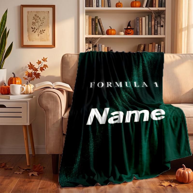 F1 Custom Flannel Blankets Soft Warm Cozy Throws for Home Decor Holiday Gifts