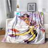 Cartoon Anime Inuyasha Throws Blanket for Sofa Bedding Couch Hiking Picnic Super Soft Cute kawaii Flannel Blanket birthday gift