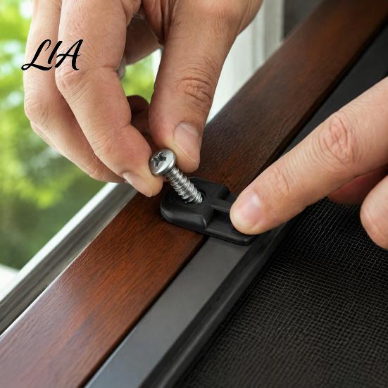 Replacement Clips for Window Screens Screen Clips, Retainer with Screws Frame Outdoor Fasteners Replacement, Durable Storm Windows and Mesh