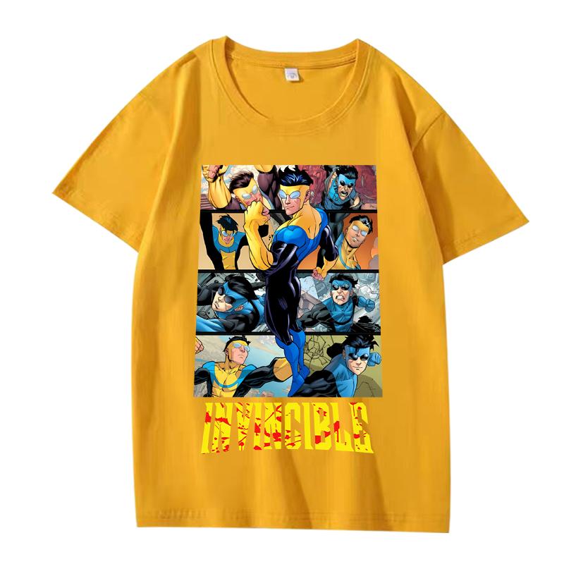 Vintage Invincible Základní tričko nové pánské dámské Oversized top 100% Bavlna krátký rukáv Letní potisk Unisex topy