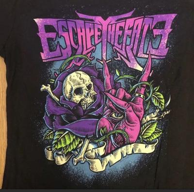 Unisex Shirt Cotton Oversize Large Size Escape The Fate Band Gift For Fan S To 5XL Unisex Cotton T-shirt