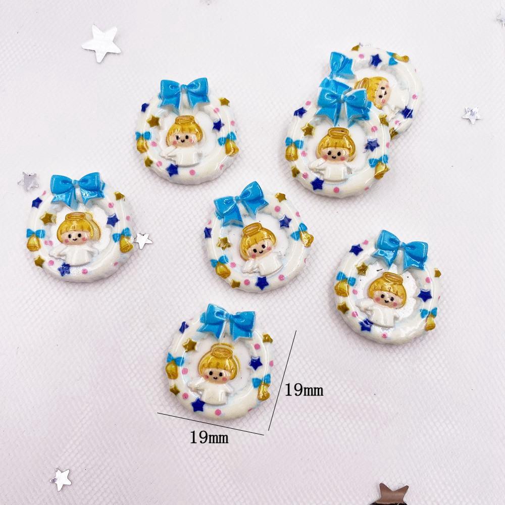 20pcs Resin Colorful Christmas Combination Flatback Cabochon Stone Figurines Christmas Embellishments DIY Scrapbook Craft