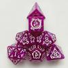 7PCS/Set Polyhedral Dice Multi Colors Dragon Pattern TRPG RPG DND Acrylic Dice For Role Playing Games Entertainment Board Game