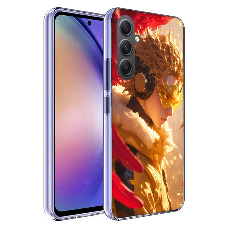 Anime MHA Hawks BNHA Phone Case for Samsung A17 A37 A57 A07 A16 A26 A36 A56 A06 A02S A12 A22 A32 A52S A04S A14 A24 A34 A54 A03 A