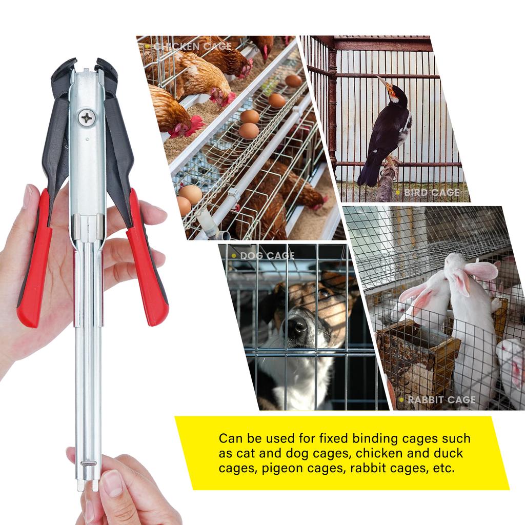 Pet Animal Cage Installation Clamp and C Type Nails Animal Cage Clamp Chicken Pig Bird Cage Accessories Installation Equipment