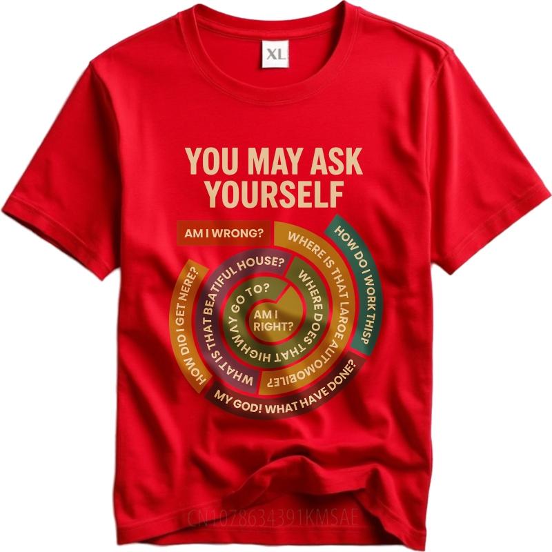 Oversized Summer Unisex Tshirt You May Ask Yourself Am I Wrong  Where Is That Land  How Do I Work  That Beautiful