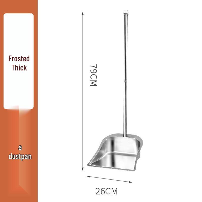 Extra Thick Stainless Steel Dustpan - Durable Household Sweeping Shovel