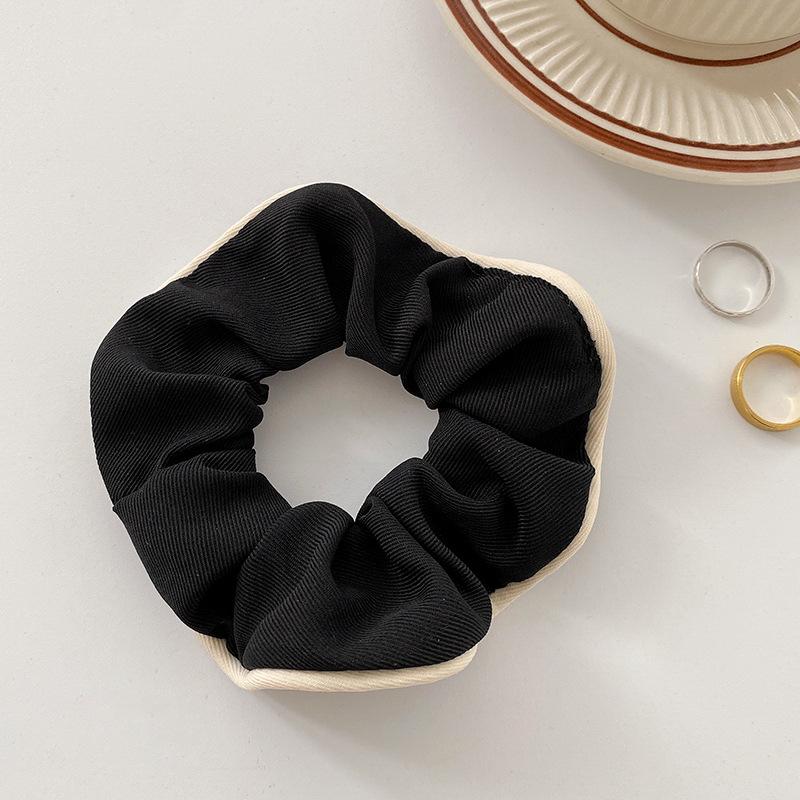 

1 шт./2 шт./4 шт. резинки для волос в корейском стиле однотонные черные, белые и коричневые, простые и универсальные эластичные резинки для волос