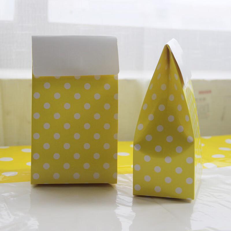 OIMG Yellow Polka Dot Paper Plates