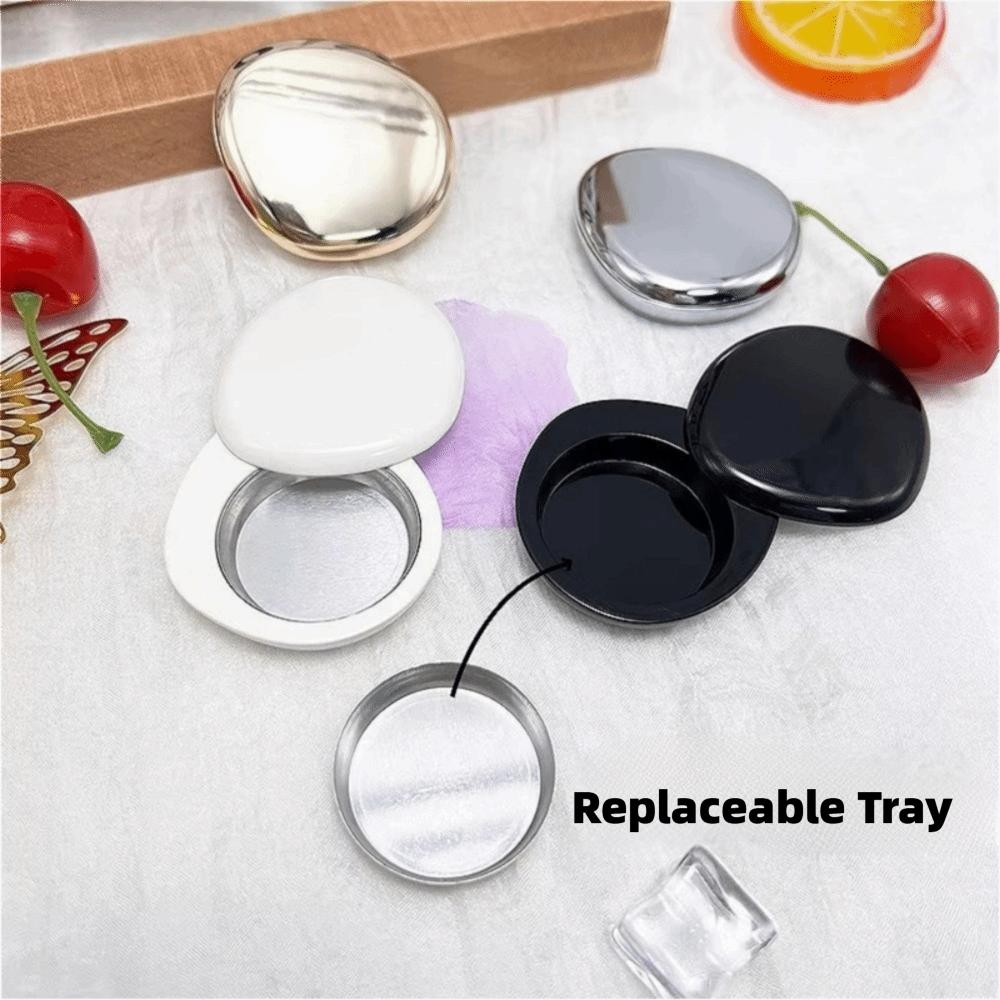 Replaceable Travel Balm Box Zinc Alloy Refillable Bottles Solid Perfume Container  Cosmetic Case