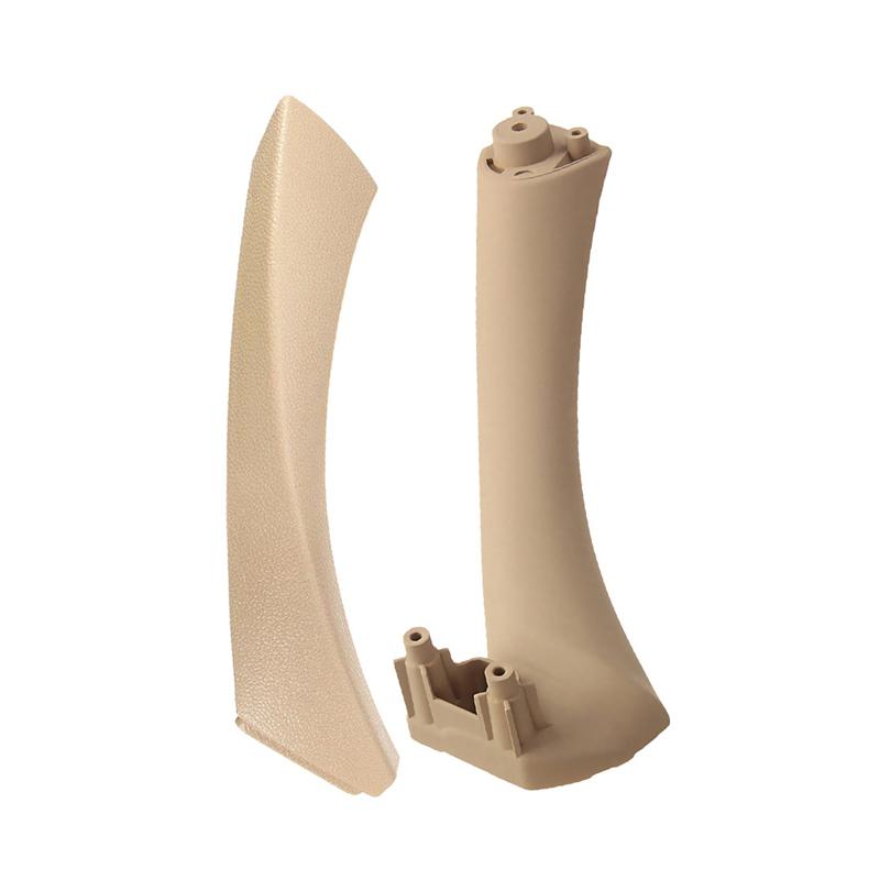 2Pcs/Set Car Inner Handle Interior Door Panel Pull Trim Cover Left Right for BMW 3 Series E90 E91 2004-2012 Auto