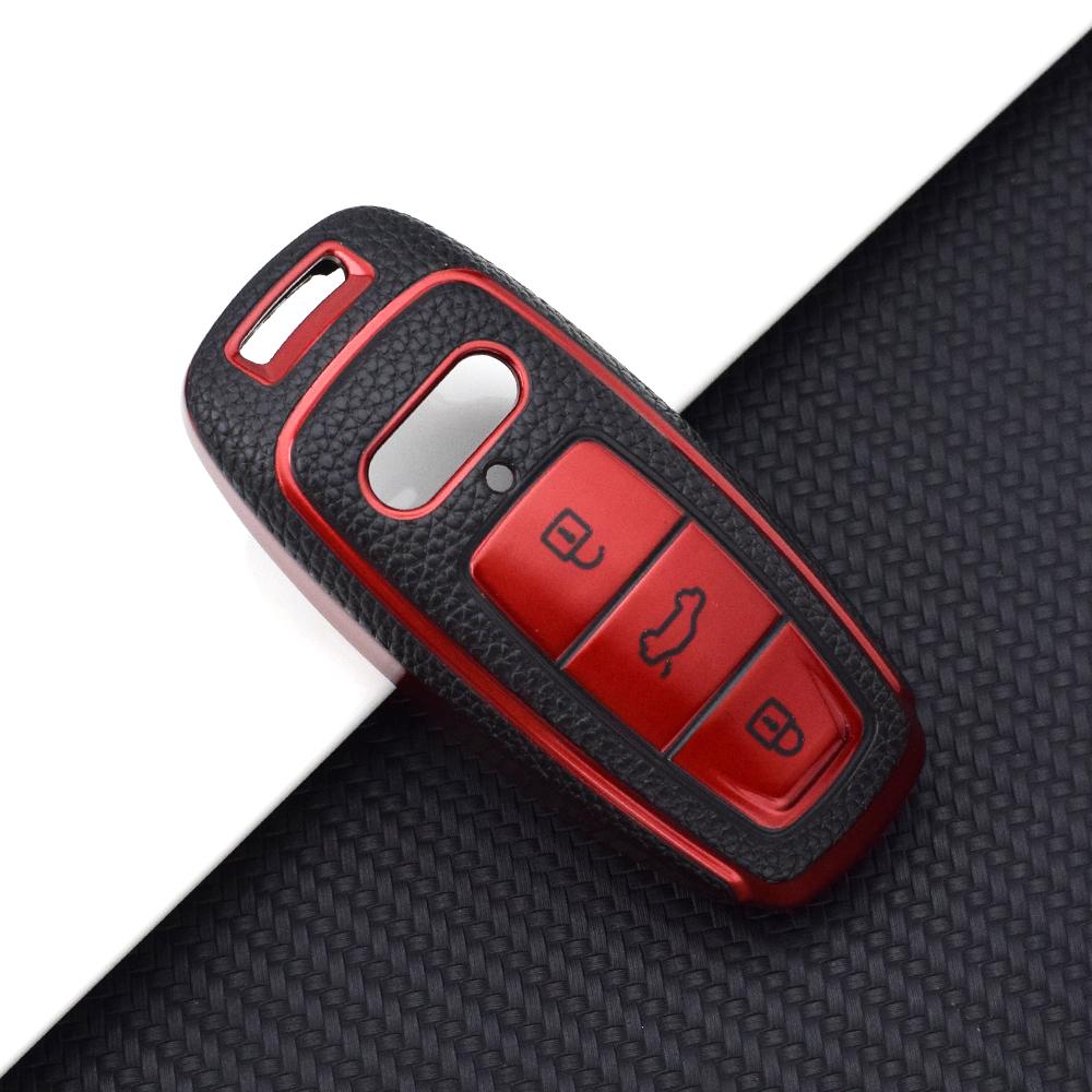 

Чехол для дистанционного ключа из ТПУ для A6 A7 A8 E-tron Q5 Q8 C8 D5, защитный брелок, автомобильные аксессуары
