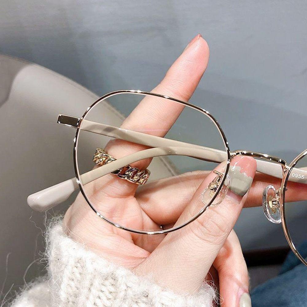 Okulary krótkowzroczności z metalowymi wielokątami anty-niebieskiego światła dla kobiet, komputerowe, krótkowzroczne, optyczne, gogle