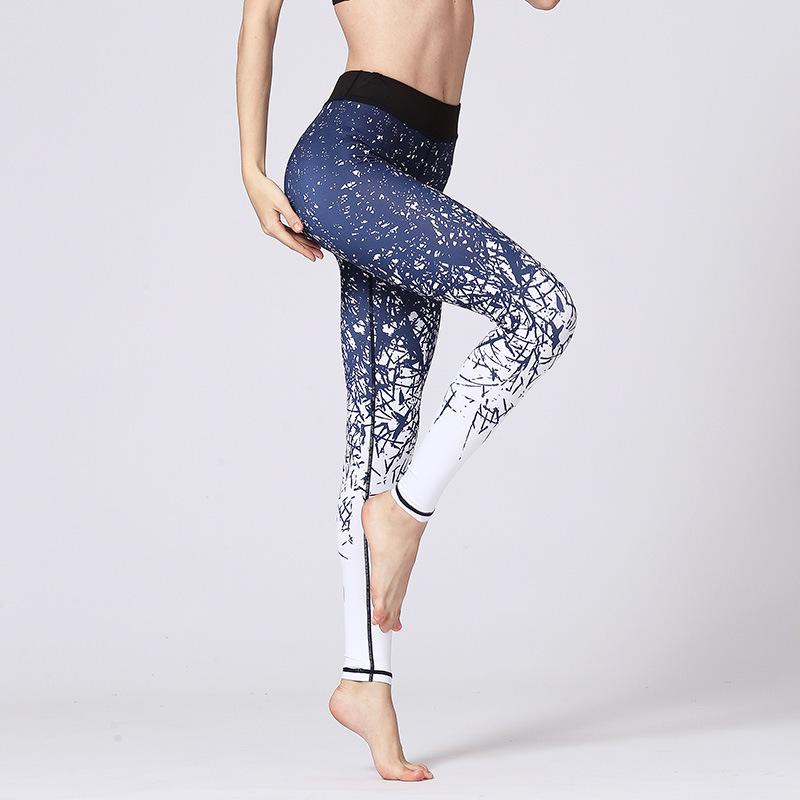 New Print Yoga Leggings for Women High-Waisted Tight Dance Fitness Pants Quick-Dry Sports Fitness Yoga Wear