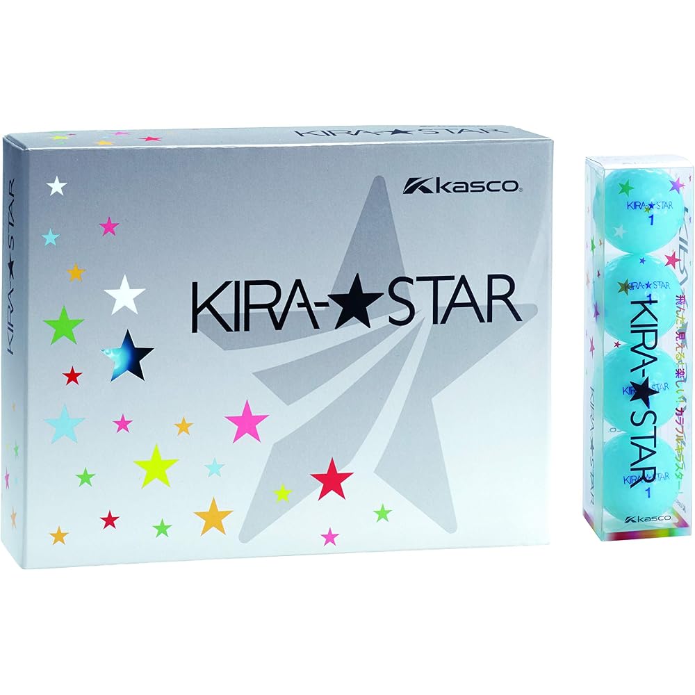 Kasco KIRA STAR2 Golf Balls Aqua Pack of 12