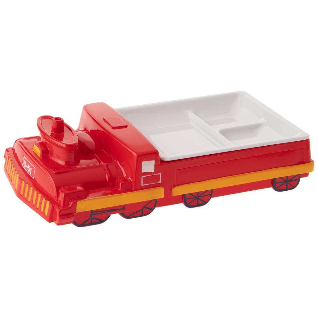 Endo Shoji TKG Children's Lunch Plate, Red, Melamine, Removable Plate, Dimensions (W x D x H): 300 x 150 x 80 mm, Weight: 0.580 kg, Cute Plate for Fun