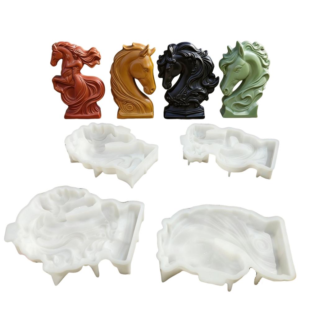 Candle Mold Food-Grade Horse Head Mold Soap Mold 3d For Home Decor Gifts Horse Lovers