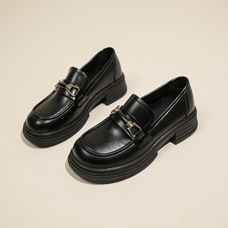 

Модные туфли на платформе Женская обувь Женская мода Туфли Мэри Джейн с круглым носком Туфли-оксфорды Повседневные туфли Мэри Джейн на платформе с цепочкой 40 чёрный