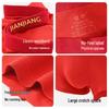 Jianjiang Men's Red Cotton Antibacterial Boxer Briefs 3-Pack