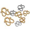 20pcs Stainless Steel W Shaped Clasps Hooks DIY Jewelry Making Bracelets Finding Necklace Pendant Accessories Anklets Supplies
